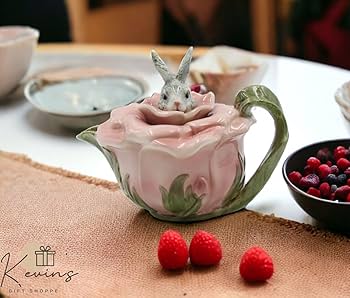 Amazon.com: Fine Porcelain Victorian Rose Bunny Rabbit